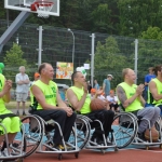 Vilniaus neįgaliųjų sporto klubas "Draugystė" su Peteriu Kazicku (dešinėje)